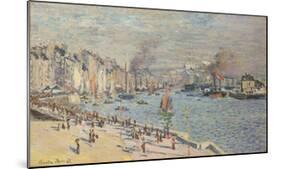 Port of Le Havre, 1874-Claude Monet-Mounted Premium Giclee Print