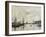 Port of Le Havre (Dock of La Barre)-Eugène Boudin-Framed Art Print