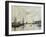 Port of Le Havre (Dock of La Barre)-Eugène Boudin-Framed Art Print