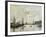 Port of Le Havre (Dock of La Barre)-Eugène Boudin-Framed Art Print