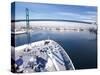 Port of Los Angles, Harbor, Cruise Ship Landing, California, USA-Terry Eggers-Stretched Canvas
