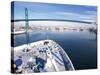 Port of Los Angles, Harbor, Cruise Ship Landing, California, USA-Terry Eggers-Stretched Canvas