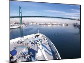 Port of Los Angles, Harbor, Cruise Ship Landing, California, USA-Terry Eggers-Mounted Premium Photographic Print