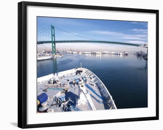 Port of Los Angles, Harbor, Cruise Ship Landing, California, USA-Terry Eggers-Framed Photographic Print