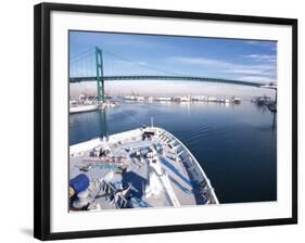 Port of Los Angles, Harbor, Cruise Ship Landing, California, USA-Terry Eggers-Framed Photographic Print