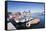 Port of Marciana Marina with Fishing Boats-Markus Lange-Framed Stretched Canvas