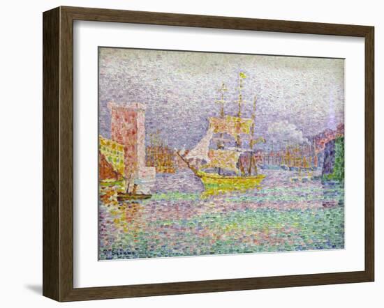 Port of Marseilles, 1906-1907-Paul Signac-Framed Giclee Print