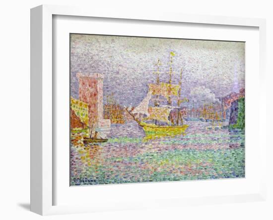 Port of Marseilles, 1906-1907-Paul Signac-Framed Giclee Print