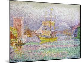 Port of Marseilles, 1906-1907-Paul Signac-Mounted Giclee Print
