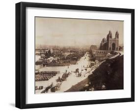 Port of Marseilles and Cathedral-Michael Maslan-Framed Premium Photographic Print