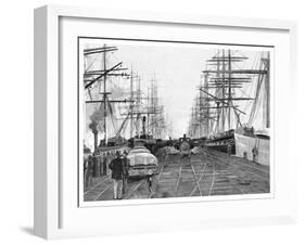 Port of Melbourne, Victoria, Australia, 1886-W Mollier-Framed Giclee Print