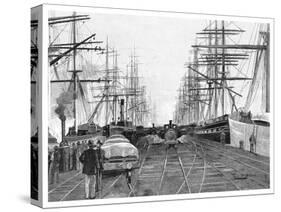 Port of Melbourne, Victoria, Australia, 1886-W Mollier-Stretched Canvas