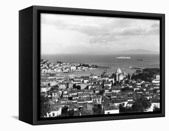 Port of Mitylene-null-Framed Stretched Canvas