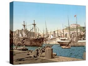 Port of Naples, Pub. C.1891-null-Stretched Canvas