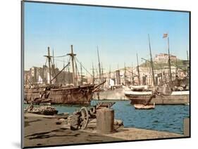 Port of Naples, Pub. C.1891-null-Mounted Giclee Print