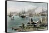 Port of New Orleans-Alfred Rudolf Waud-Framed Stretched Canvas