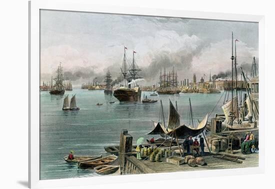 Port of New Orleans-Alfred Rudolf Waud-Framed Giclee Print
