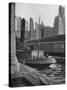 Port of New York-Andreas Feininger-Stretched Canvas