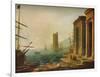 'Port of Ostia, Rome', c1643 (1931)-Claude Lorrain-Framed Giclee Print