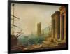 'Port of Ostia, Rome', c1643 (1931)-Claude Lorrain-Framed Giclee Print