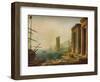 'Port of Ostia, Rome', c1643 (1931)-Claude Lorrain-Framed Giclee Print