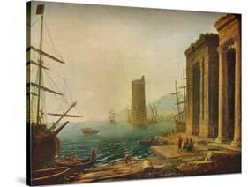 'Port of Ostia, Rome', c1643 (1931)-Claude Lorrain-Stretched Canvas