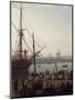 Port of Rochefort, Unloading Deck, 1762-Claude Joseph Vernet-Mounted Giclee Print