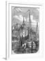 Port of Rotterdam, Holland, from 'The Illustrated London News', 1810-null-Framed Giclee Print