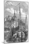 Port of Rotterdam, Holland, from 'The Illustrated London News', 1810-null-Mounted Giclee Print