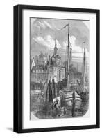 Port of Rotterdam, Holland, from 'The Illustrated London News', 1810-null-Framed Giclee Print