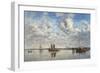 Port of Rotterdam-Eugène Boudin-Framed Art Print