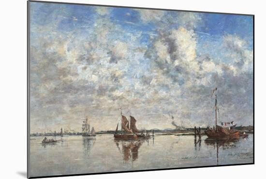 Port of Rotterdam-Eugène Boudin-Mounted Art Print