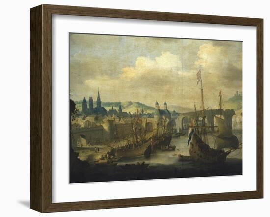 Port of Rouen, Ca 1620-Claude de Jongh-Framed Giclee Print