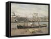 Port of Rouen, Unloading Wood, 1898 (Oil on Canvas)-Camille Pissarro-Framed Stretched Canvas