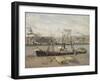 Port of Rouen, Unloading Wood, 1898 (Oil on Canvas)-Camille Pissarro-Framed Giclee Print