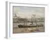 Port of Rouen, Unloading Wood, 1898 (Oil on Canvas)-Camille Pissarro-Framed Giclee Print