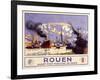 Port of Rouen-null-Framed Art Print