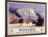 Port of Rouen-null-Framed Art Print