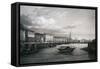 Port of Singapore, Engraving, from Journey around World by India and China Seas-Cyrille Pierre Theodore Laplace-Framed Stretched Canvas