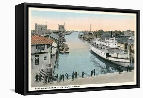 Port of Stockton, California-null-Framed Stretched Canvas