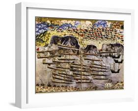 Port of Toulon Besieged by Ottoman Fleet from Book of Suleiman I, 1545-null-Framed Giclee Print