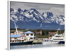 Port of Ushuaia, Tierra Del Fuego, Patagonia, Argentina, South America-Richard Cummins-Framed Photographic Print