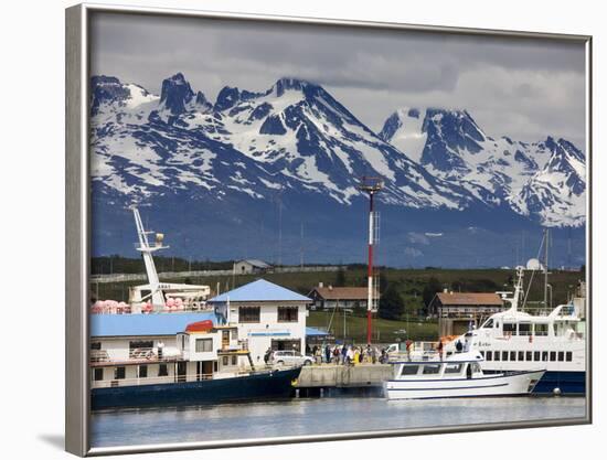 Port of Ushuaia, Tierra Del Fuego, Patagonia, Argentina, South America-Richard Cummins-Framed Photographic Print