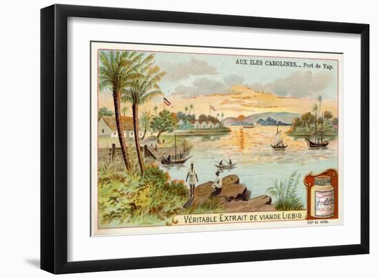 Port of Yap, Caroline Islands-null-Framed Giclee Print