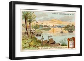 Port of Yap, Caroline Islands-null-Framed Giclee Print