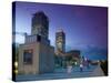 Port Olimpic, Barcelona, Spain-Alan Copson-Stretched Canvas
