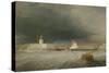 Port on a Stormy Day, 1835-George the Elder Chambers-Stretched Canvas
