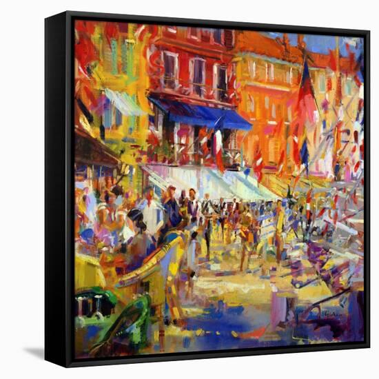 Port Promenade, Saint-Tropez-Peter Graham-Framed Stretched Canvas