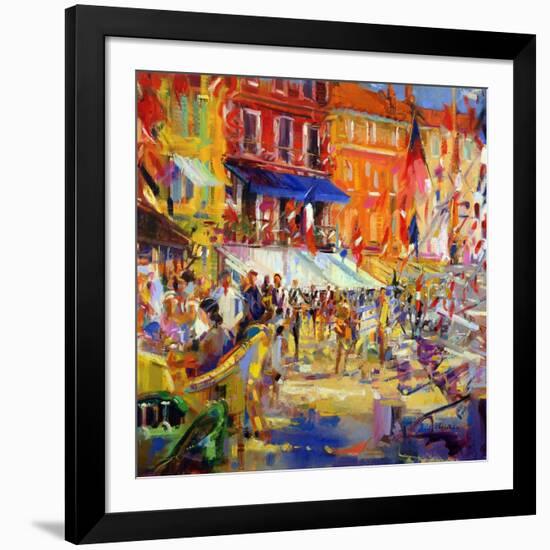 Port Promenade, Saint-Tropez-Peter Graham-Framed Giclee Print