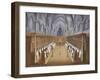 Port-Royal Des Champs Abbey, Chorus of Nuns in Church, 1710-Louise-Magdeleine Hortemels-Framed Giclee Print